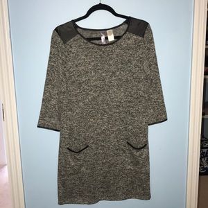 Black and White Ayla Sweater dress